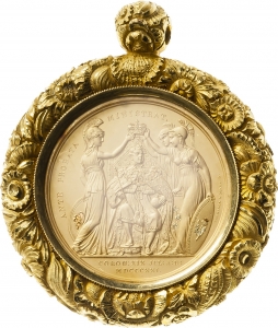 Wyon, William: Georg IV., Krönungsmedaille