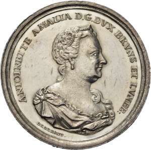Dedekind, Bernhard Julius: Antoinette Amalie von Braunschweig-Wolfenbüttel