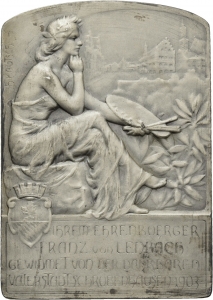Kautsch: Lenbach-Plakette der Stadt Schrobenhausen