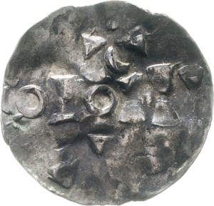 Gelderland (Raum Nijmegen - Tiel): königliche Münzstätte, Otto III., Nachahmung Kölner Pfennig