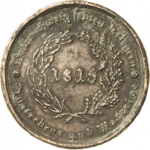 Haeseler, Johann Carl: Friedrich Wilhelm von Braunschweig-Wolfenbüttel, Waterloo-Medaille