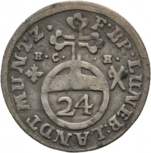 Braunschweig-Wolfenbüttel: Rudolph August und Anton Ulrich, 1/24 Taler (Groschen)